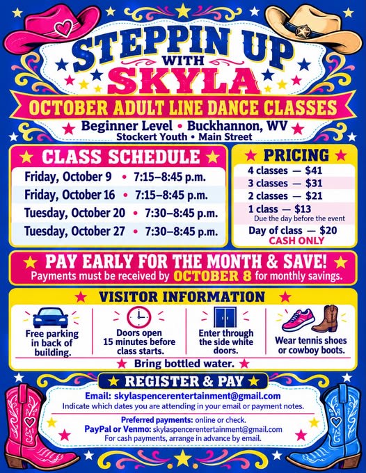 Steppin Up With Skyla: Beginner Adult Line Dance Class
