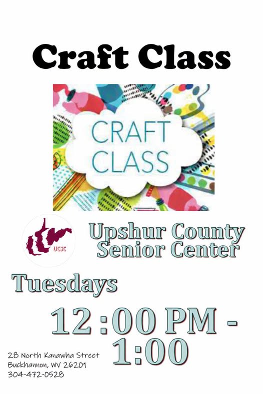 Craft Class at the Senior Center