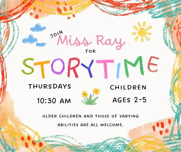 Storytime With Miss Ray at the Library