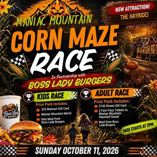 Maniac Mountain Corn Maze Race