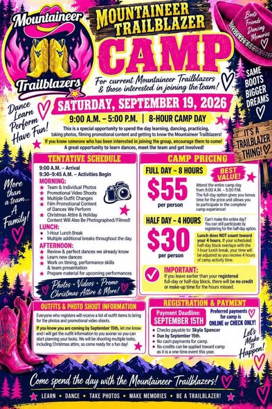 Mountaineer Trailblazers Line Dance Day Camp