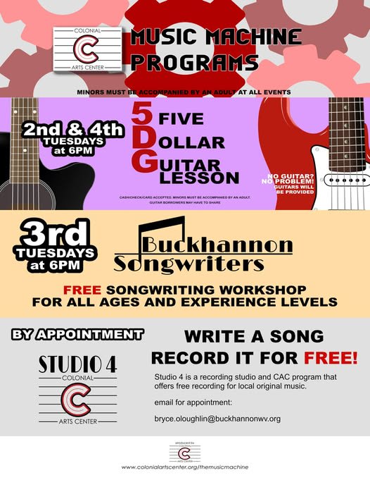 Buckhannon Songwriters Songwriting Workshop