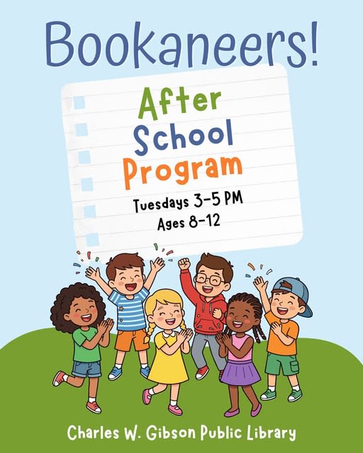 Bookaneers! After School Program at the Gibson Library