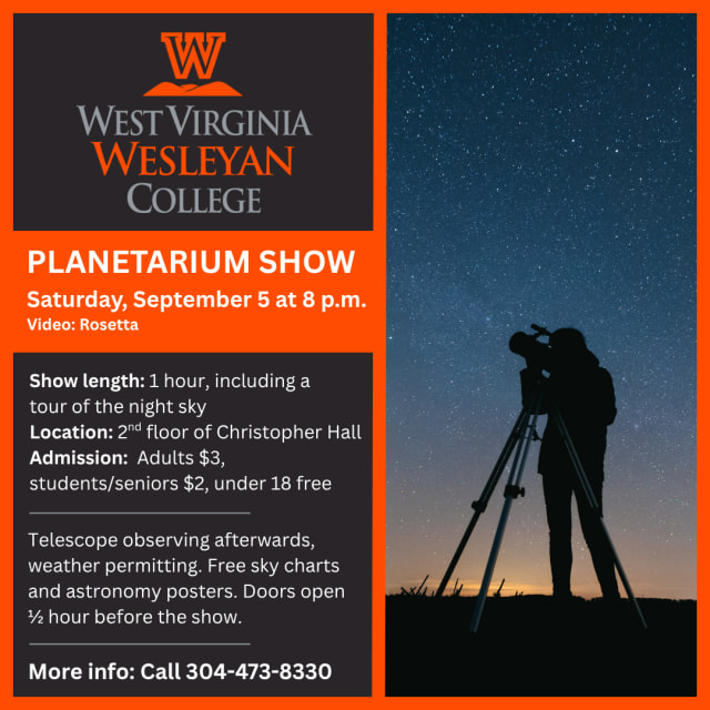 WVWC Planetarium’s Sept. 5 show follows the 10-year mission that landed a probe on a comet