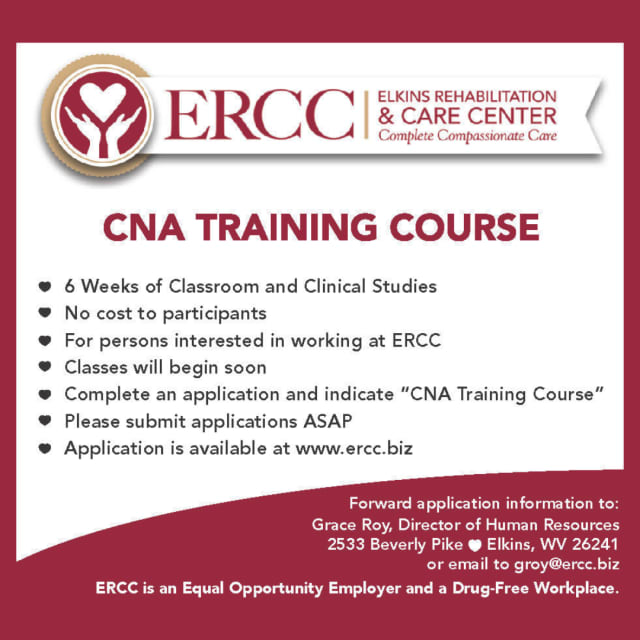 ERCC offering free CNA training course in Elkins