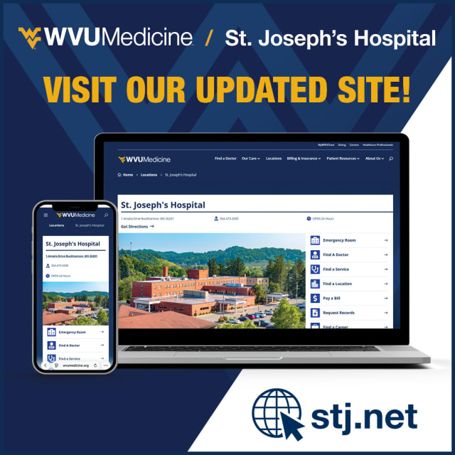 WVU Medicine St. Joseph’s Hospital unveils an updated website at stj.net