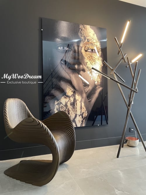 Fauteuil design en bois | Mobilier Parametric design | chaise design en bois