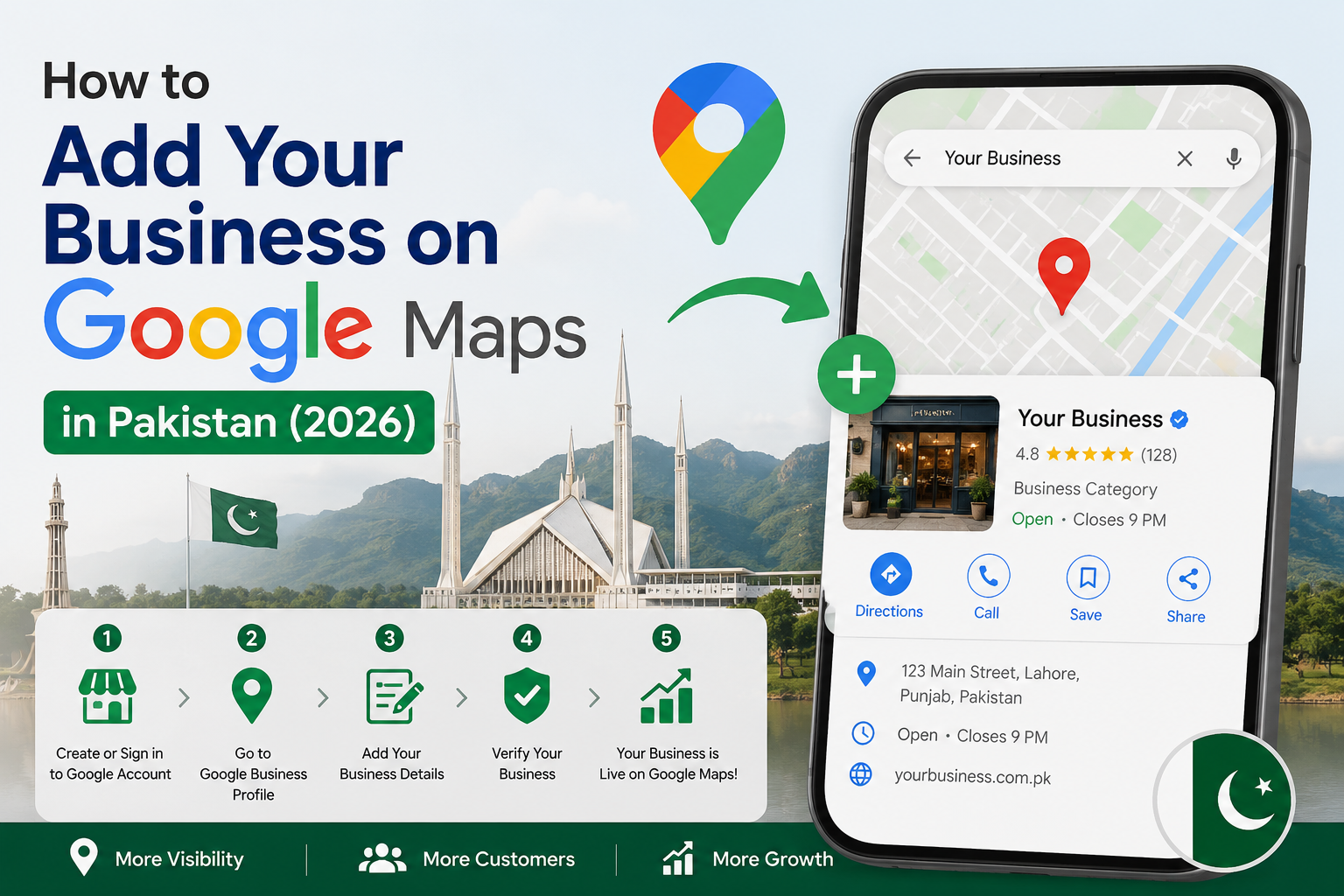 How to Add Your Business on Google Maps in Pakistan (2026)