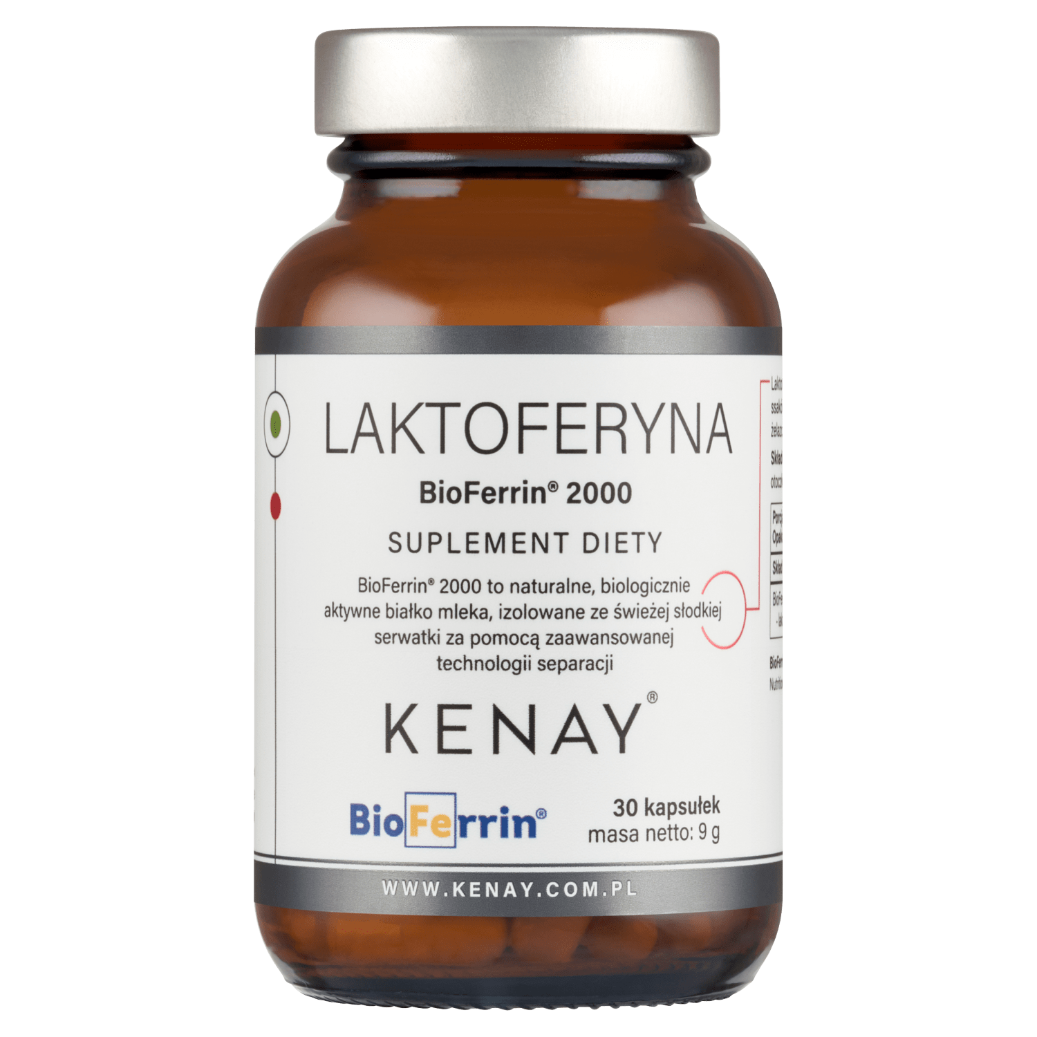 Laktoferyna BioFerrin® 2000 – 30 kaps.