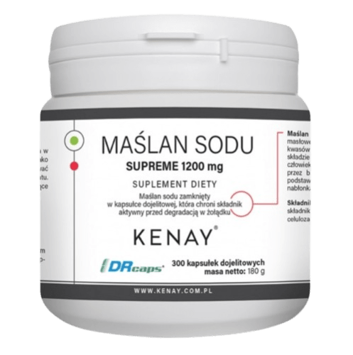 Maślan sodu SUPREME 1200 mg – 300 kaps.