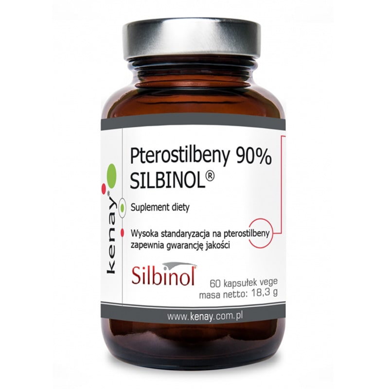 Pterostilbeny 90% SILBINOL – 60 kaps.