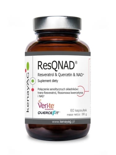 ResQNAD® (resweratrol, kwercetyna, NAD+) max rabat 25% – 60 kaps.
