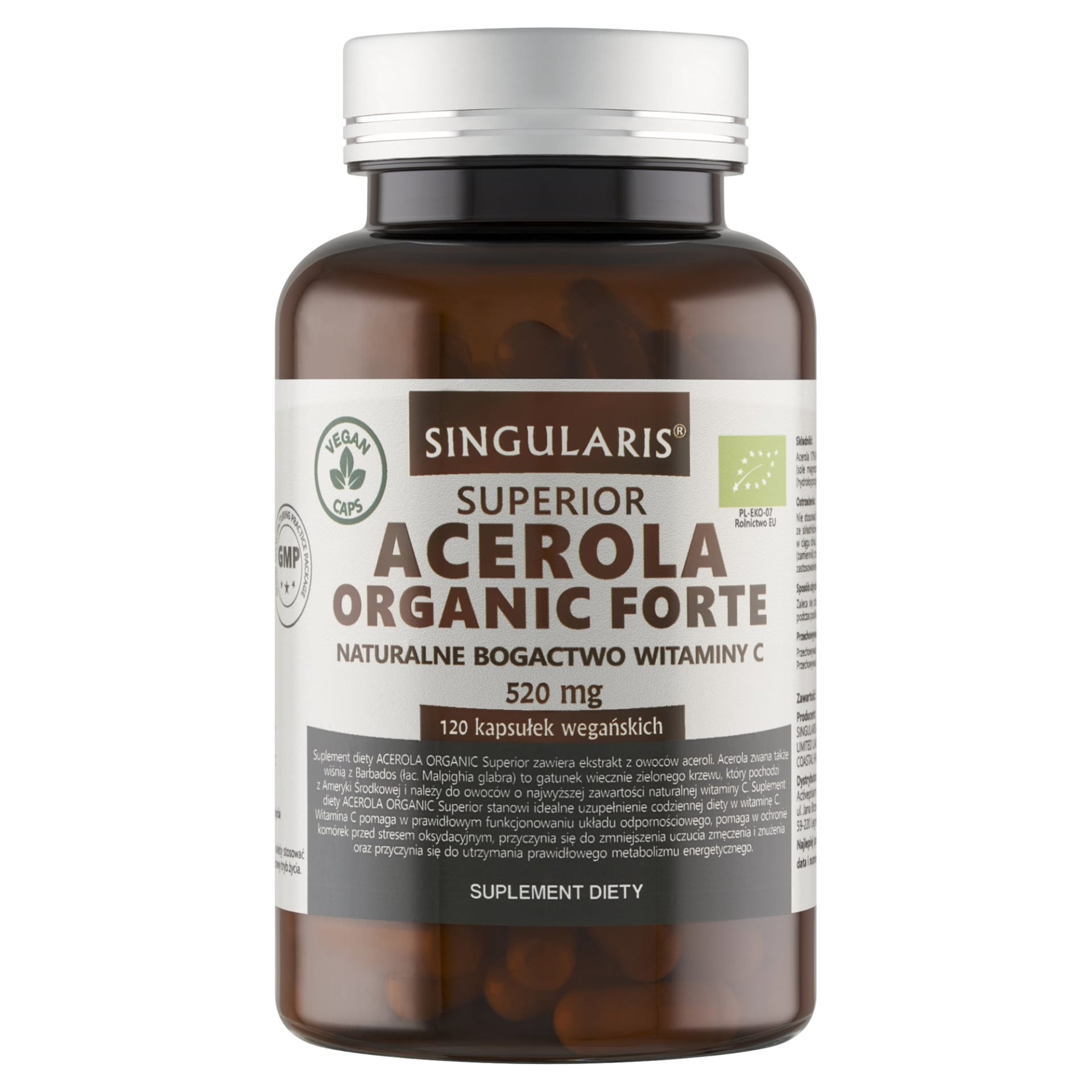 Singularis Acerola Organic Forte 520 mg – 120 kaps.