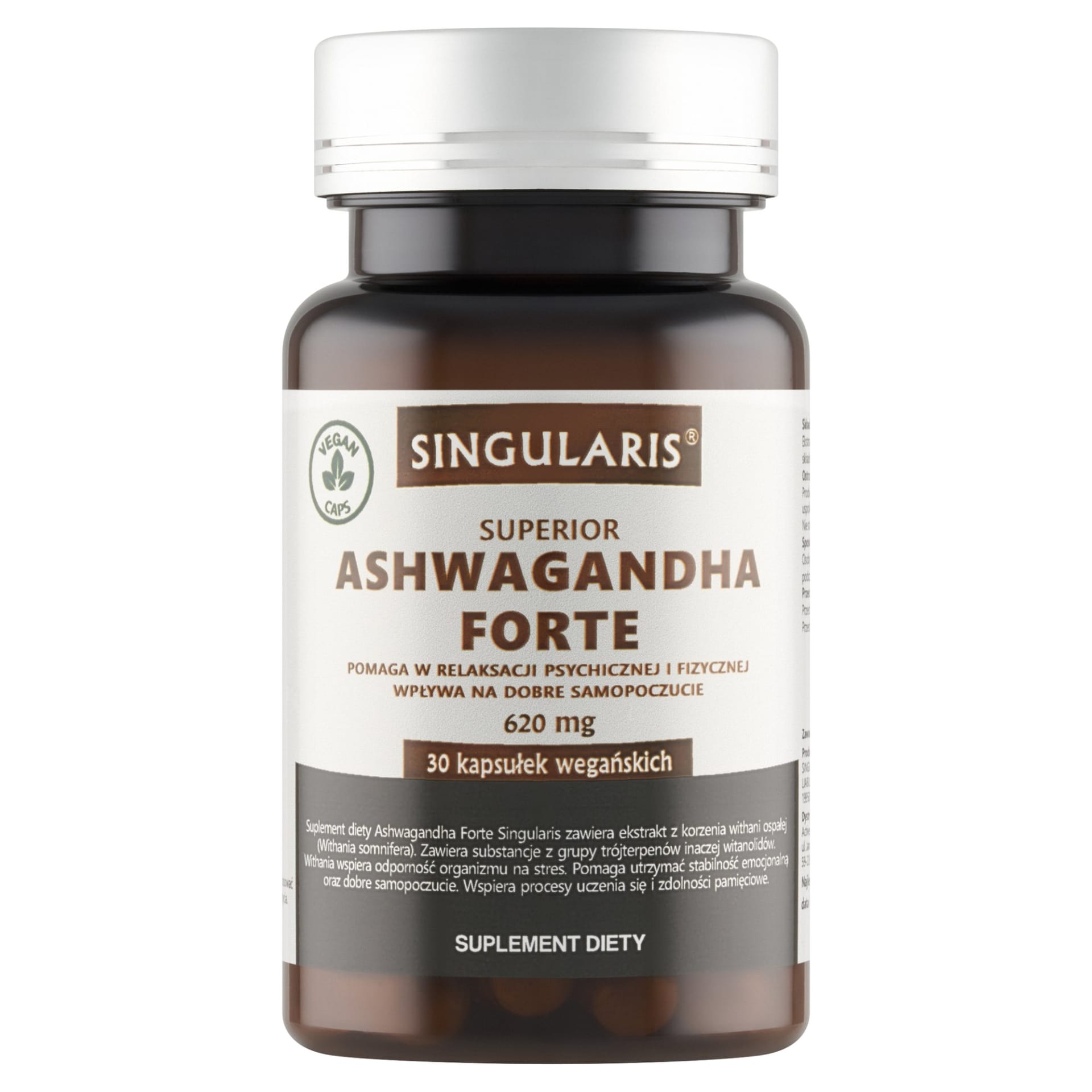 Singularis Ashwagandha Forte 620 mg – 30 kaps.
