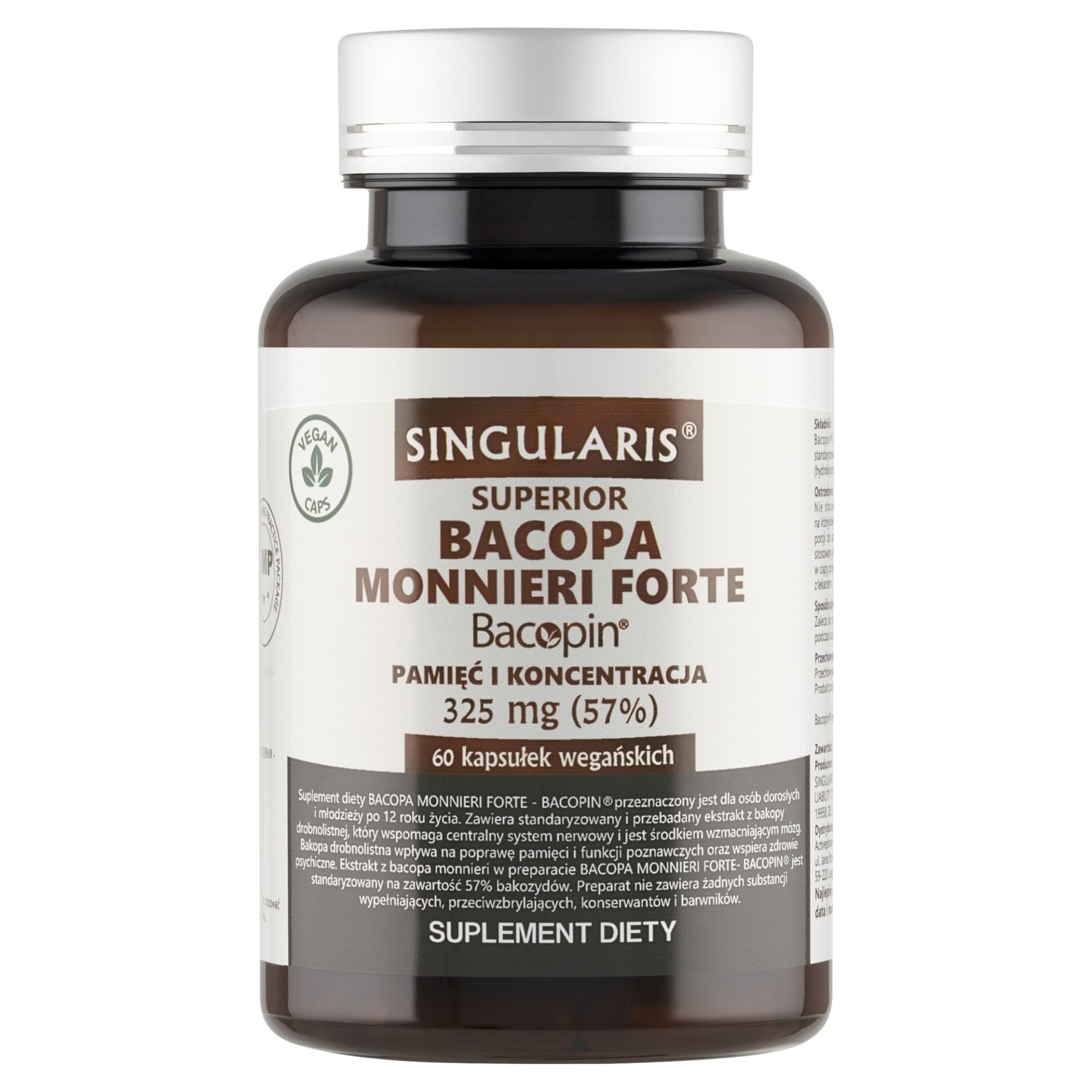 Singularis Bacopa Monnieri Forte Bacopin® 325 mg – 60 kaps.
