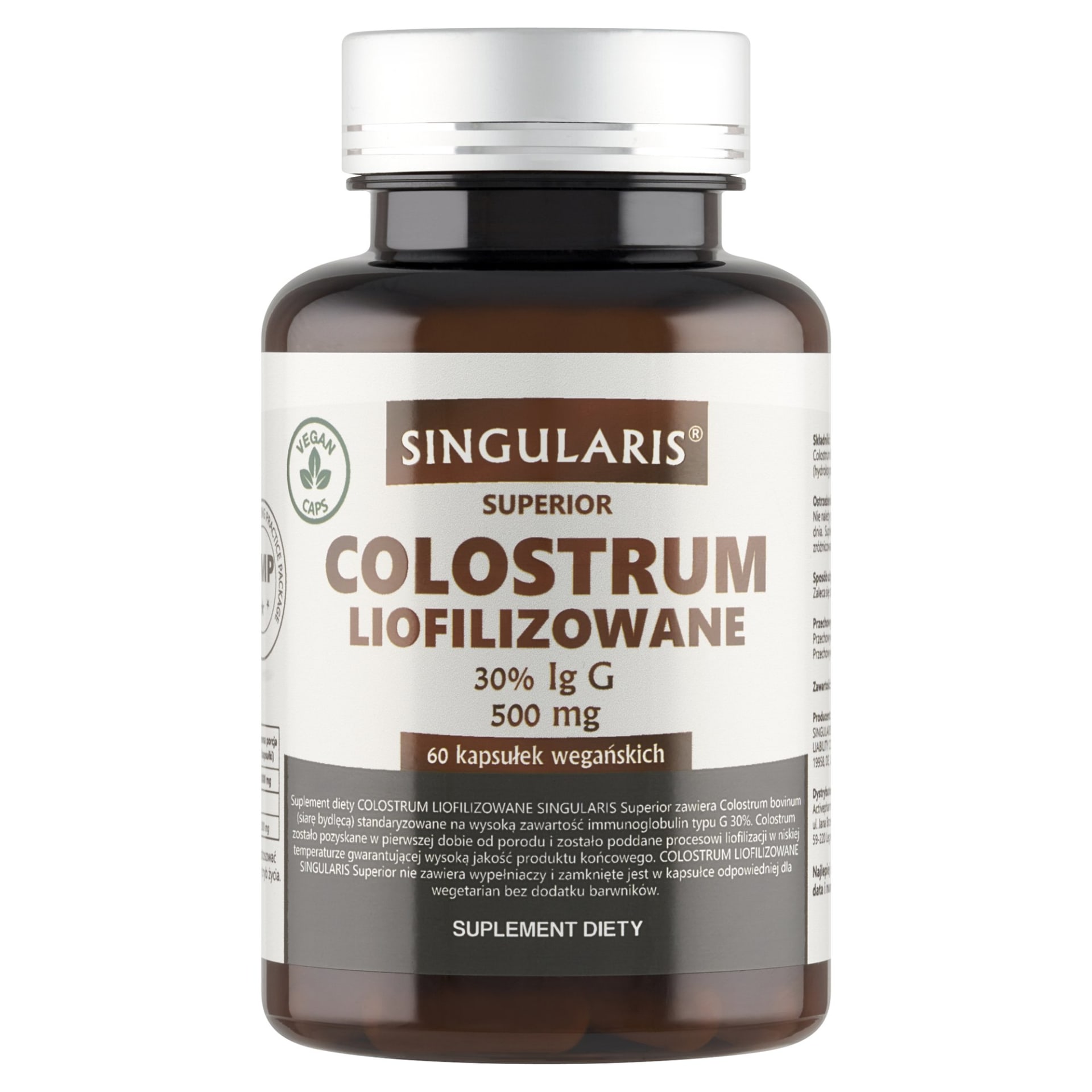 Singularis Colostrum Liofilizowane – 60 kaps.