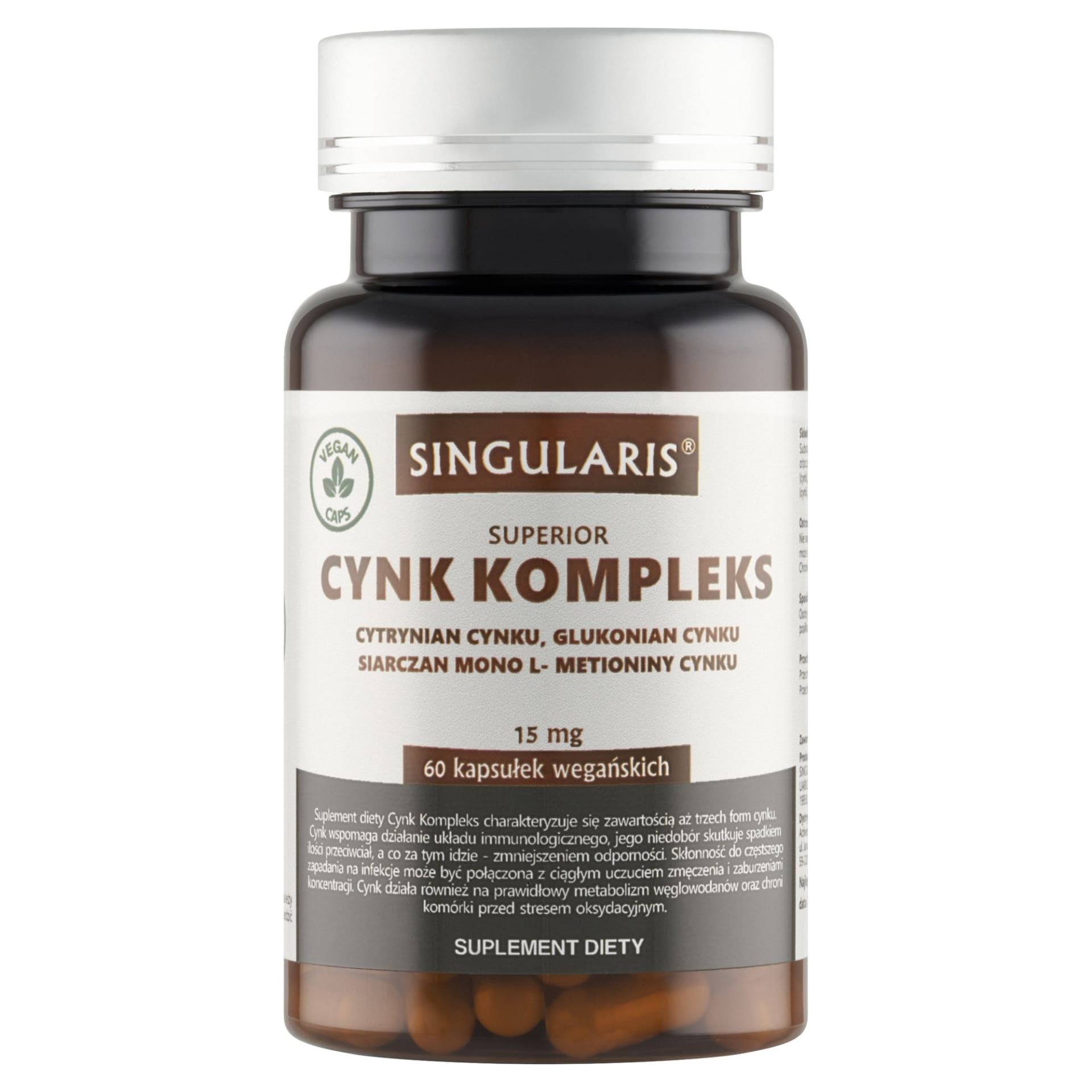 Singularis Cynk Kompleks 15 mg – 60 kaps.