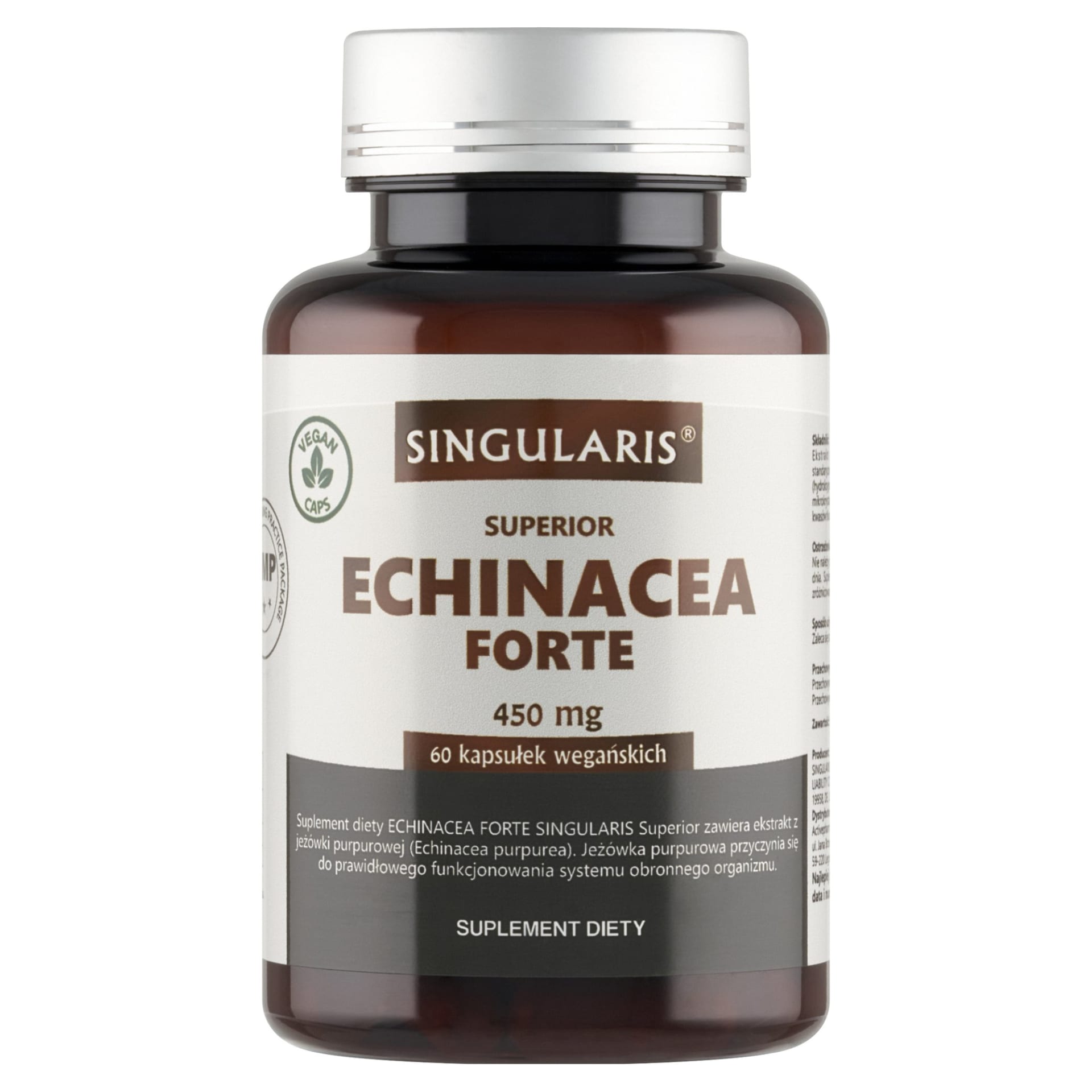Singularis Echinacea Forte 450 mg 60 kapsułek wegańskich