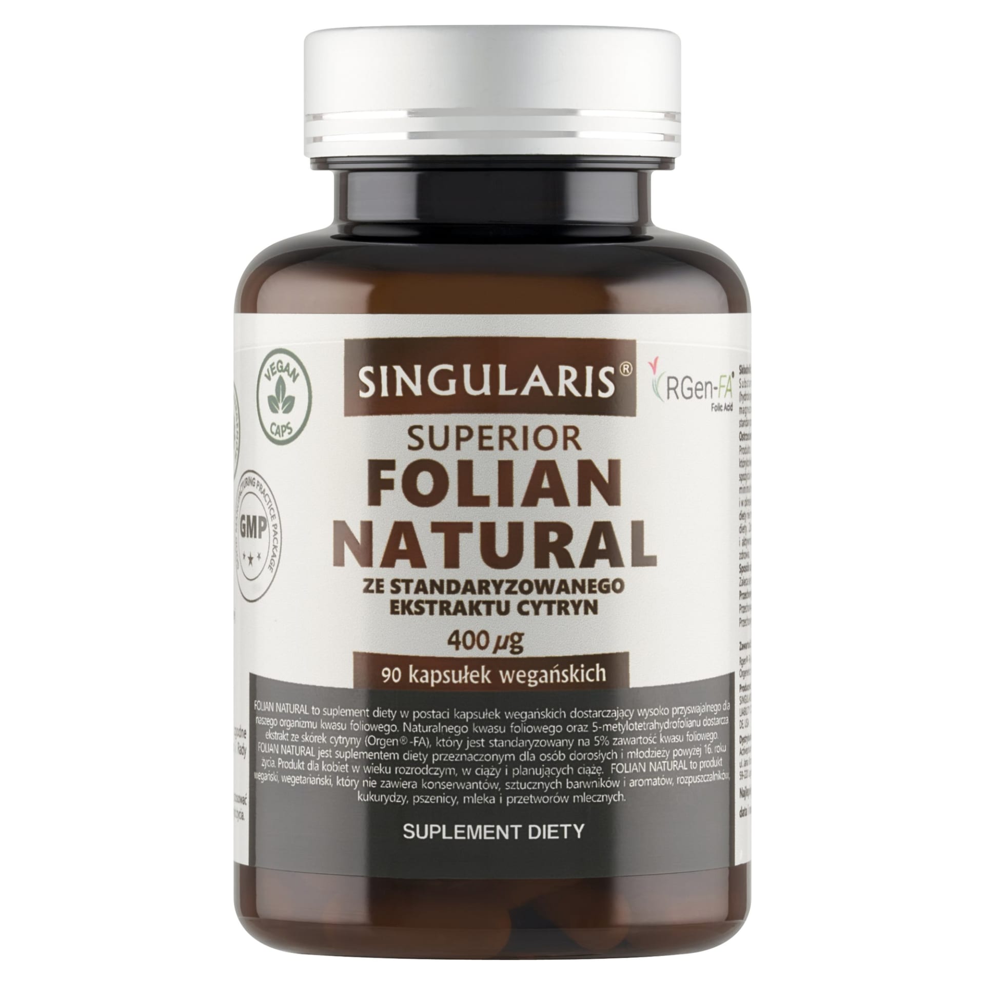 Singularis Folian Natural 400 μg 90 kaps.