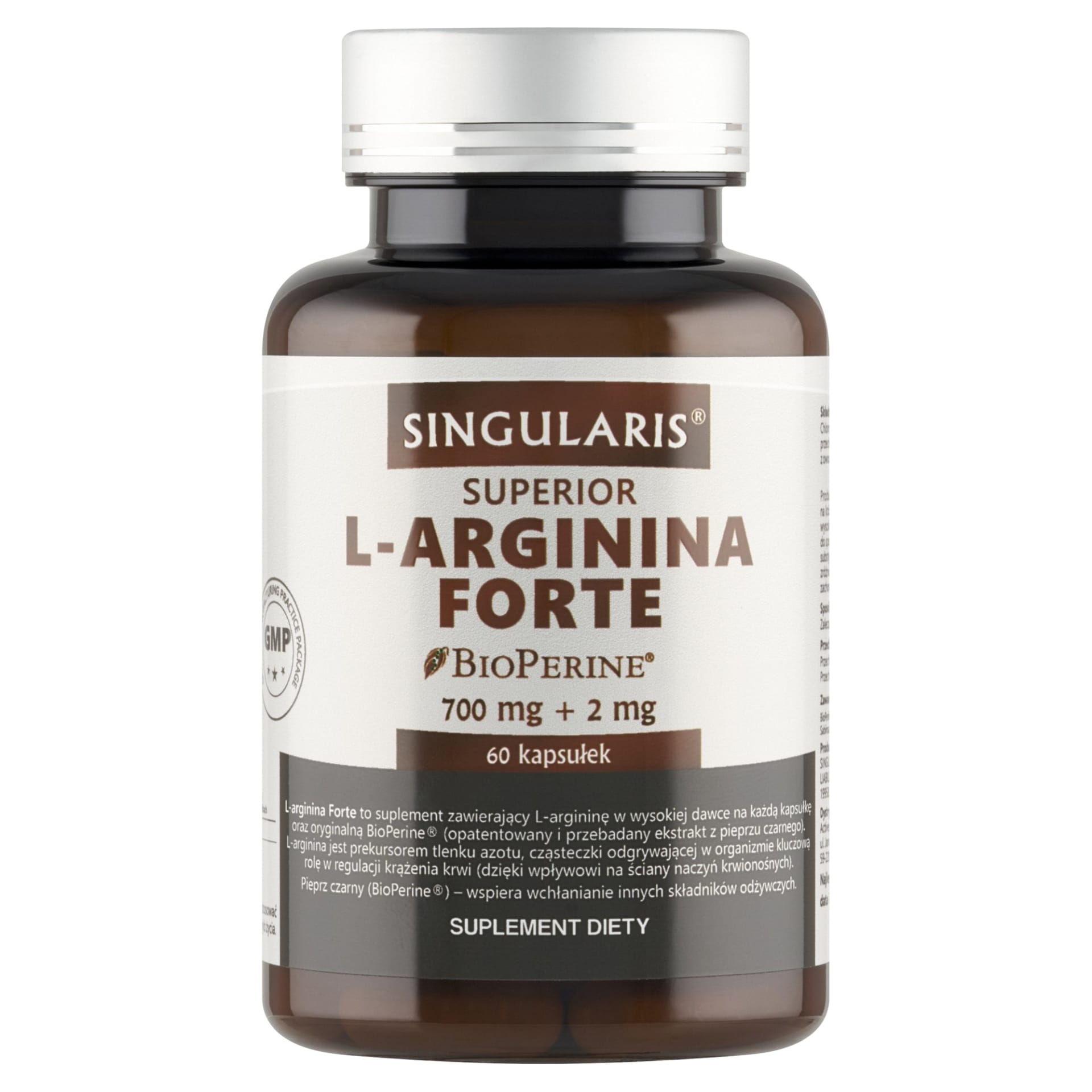 Singularis L-Arginina Forte 700 mg – 60 kaps.