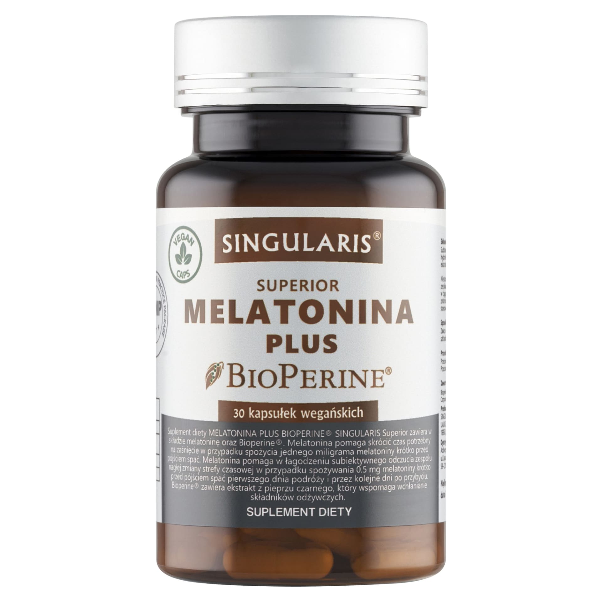 Singularis Melatonina Plus Bioperine® – 30 kaps.