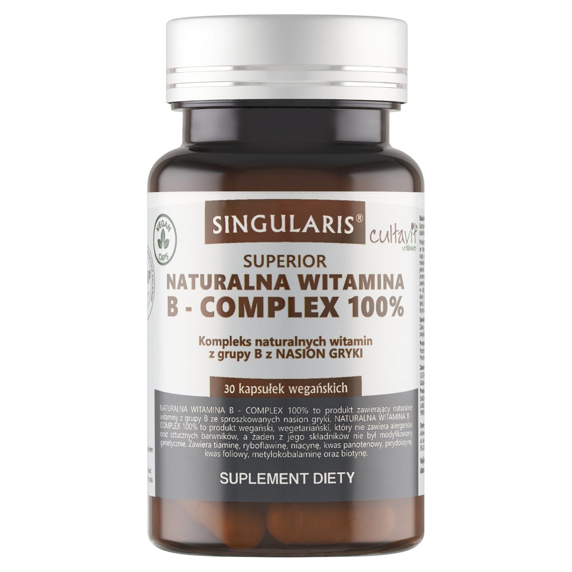 Singularis Naturalna Witamina B-Complex 100% z Nasion Gryki – 30 kaps.