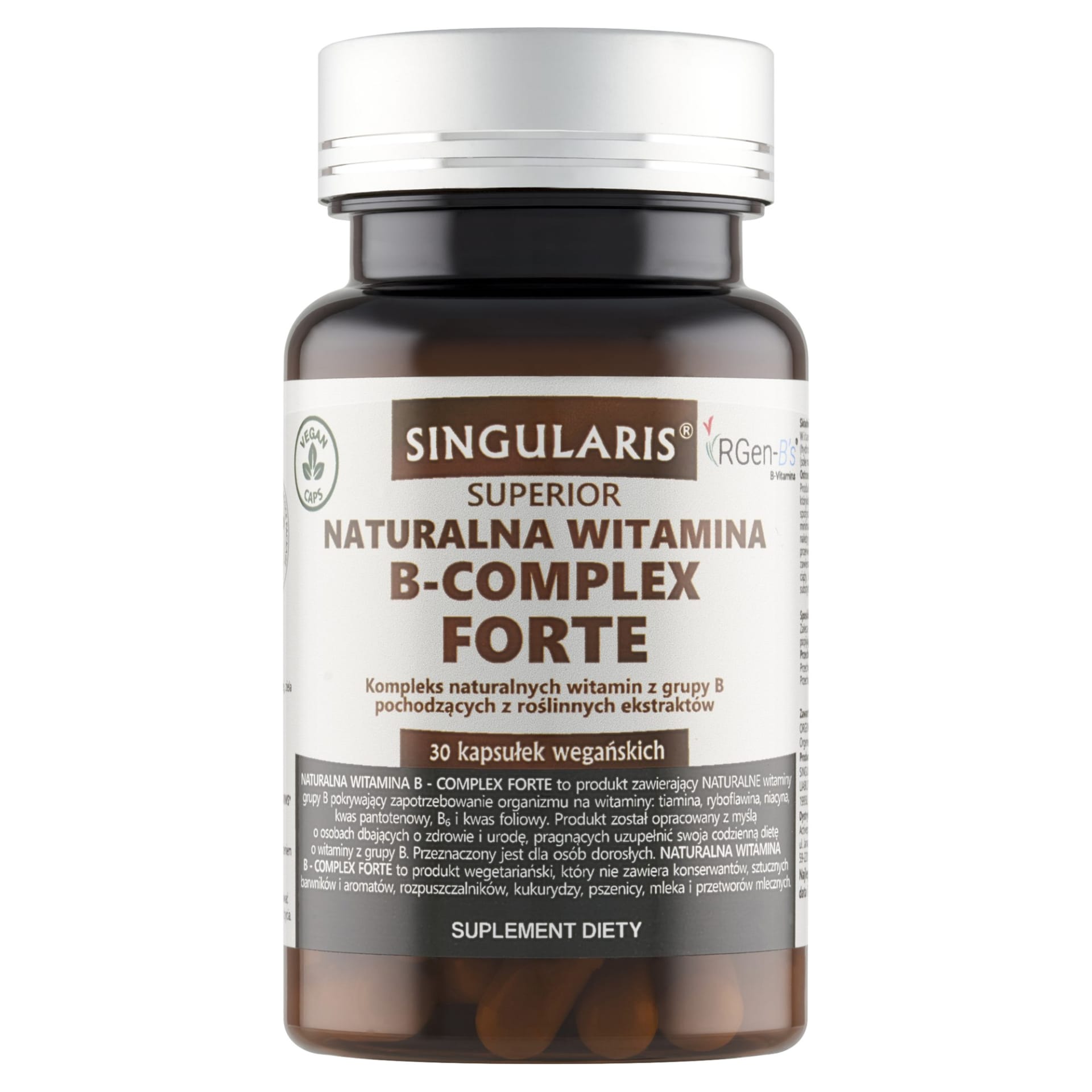 Singularis Naturalna Witamina B-Complex Forte – 30 kaps.