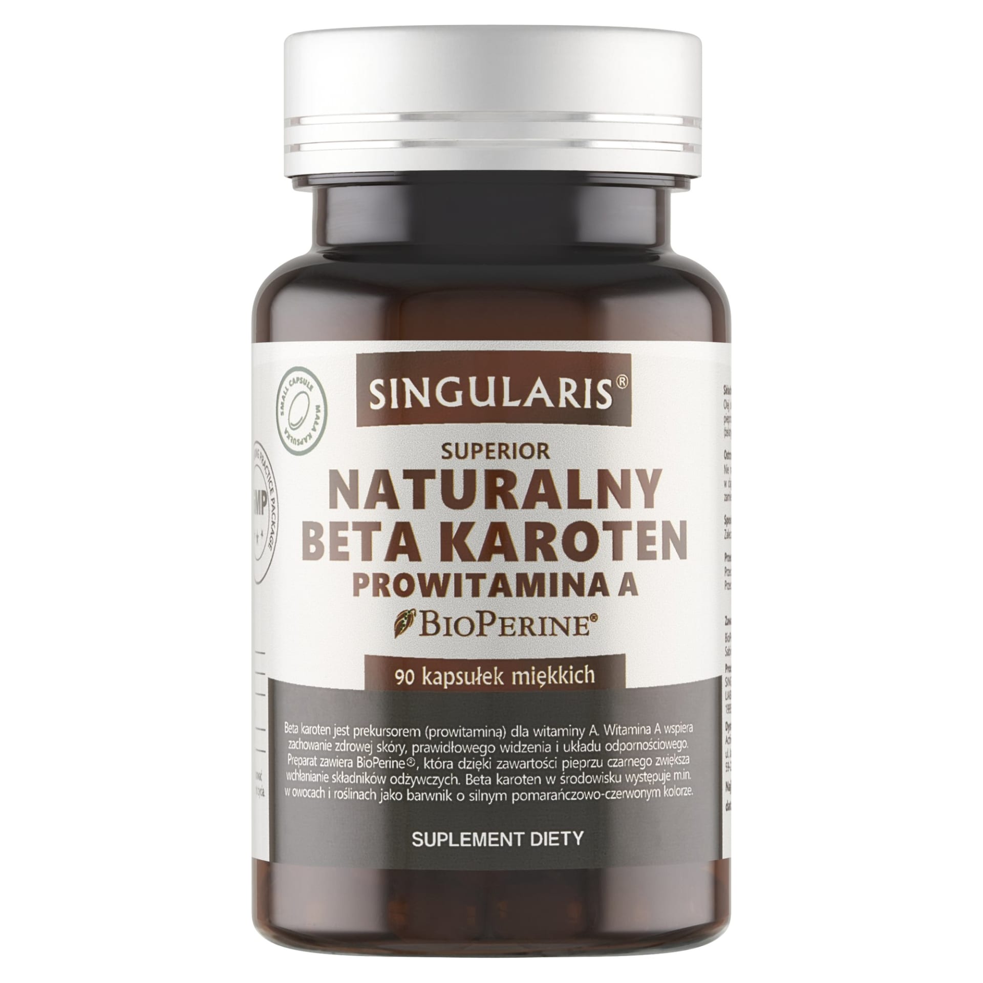 Singularis Naturalny Beta-Karoten Prowitamina A 90 kaps.
