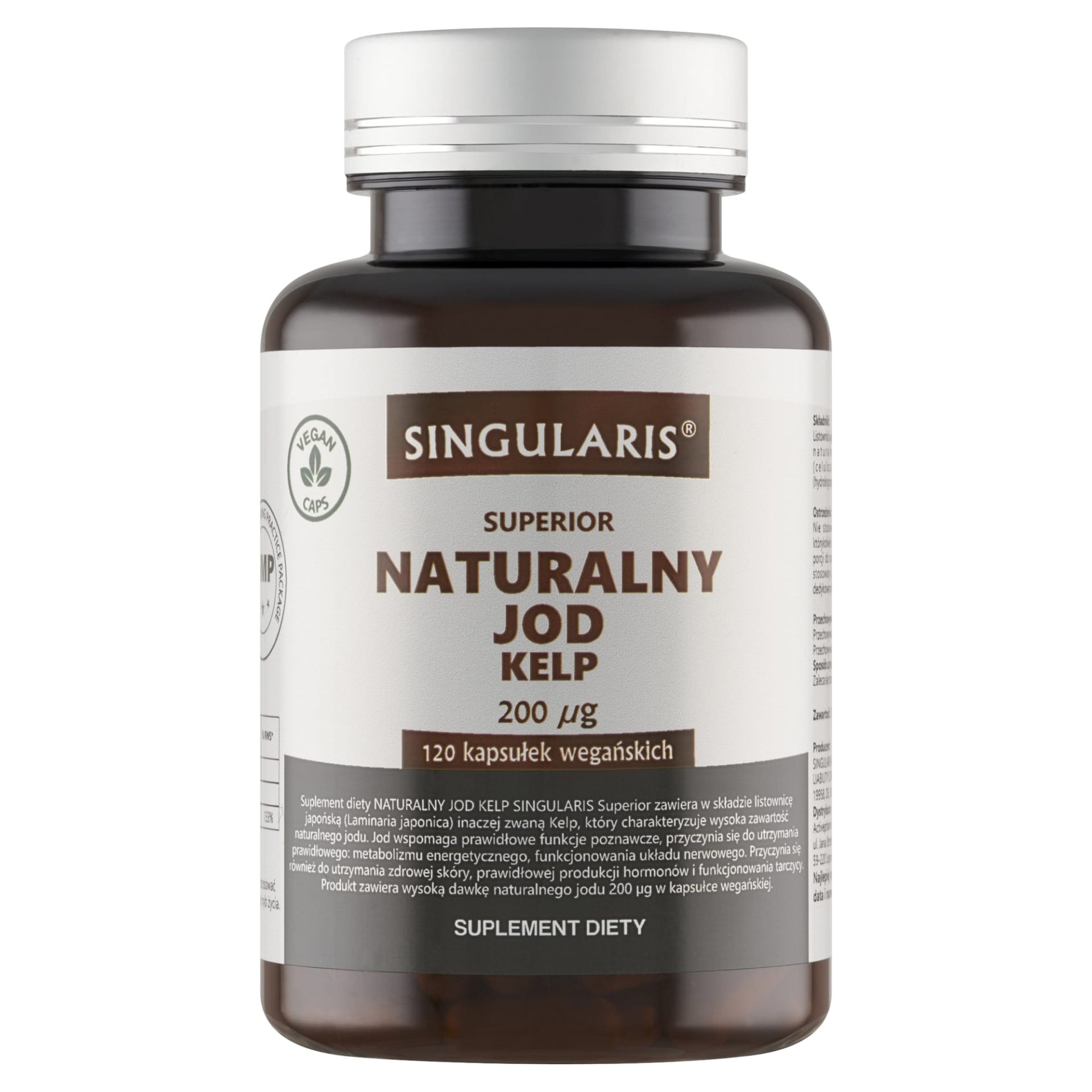 Singularis Superior Naturalny Jod Kelp 120 kaps.