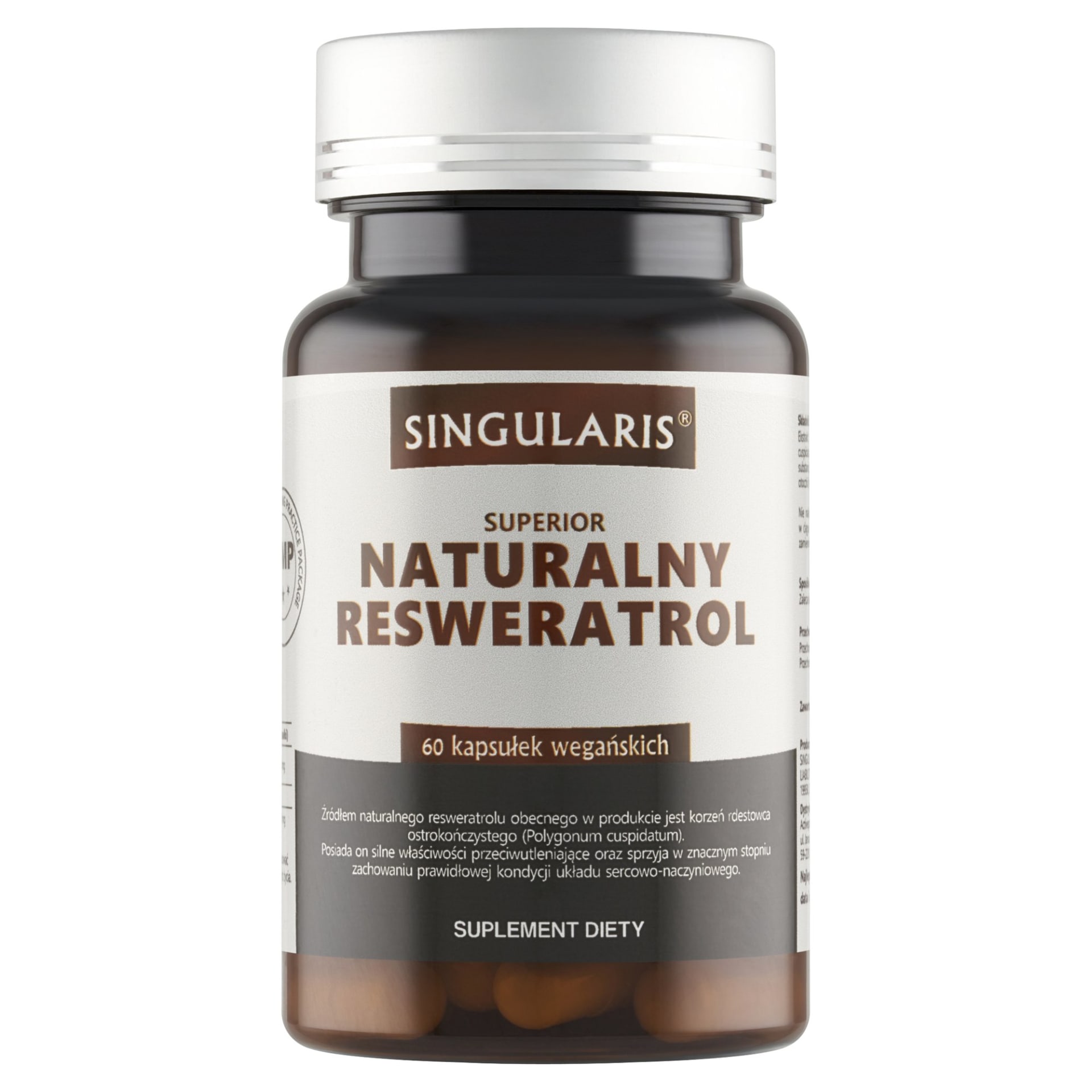 Singularis Naturalny Resweratrol 245 mg 60 kaps.