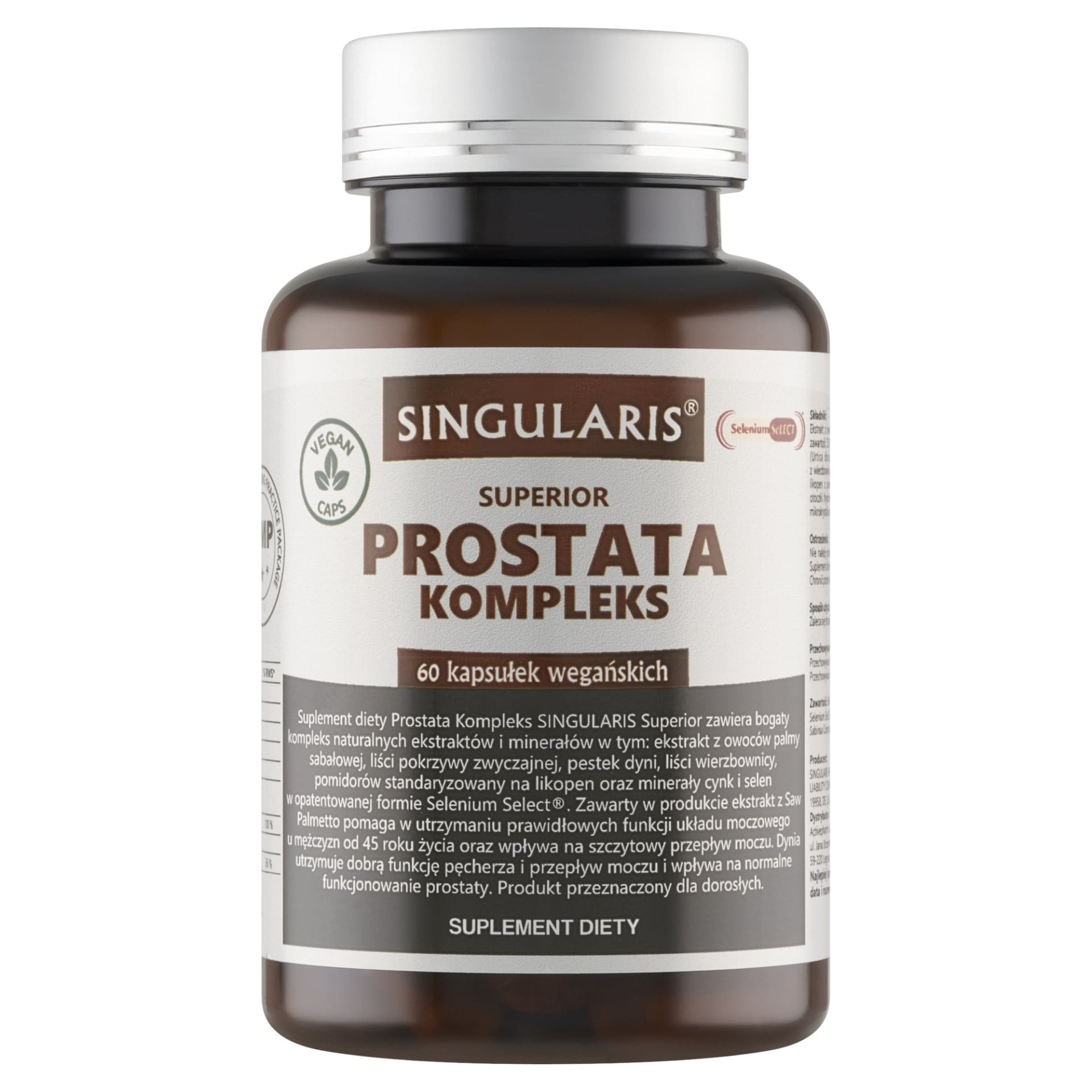 Singularis Prostata Kompleks – 60 kapsułek wegańskich