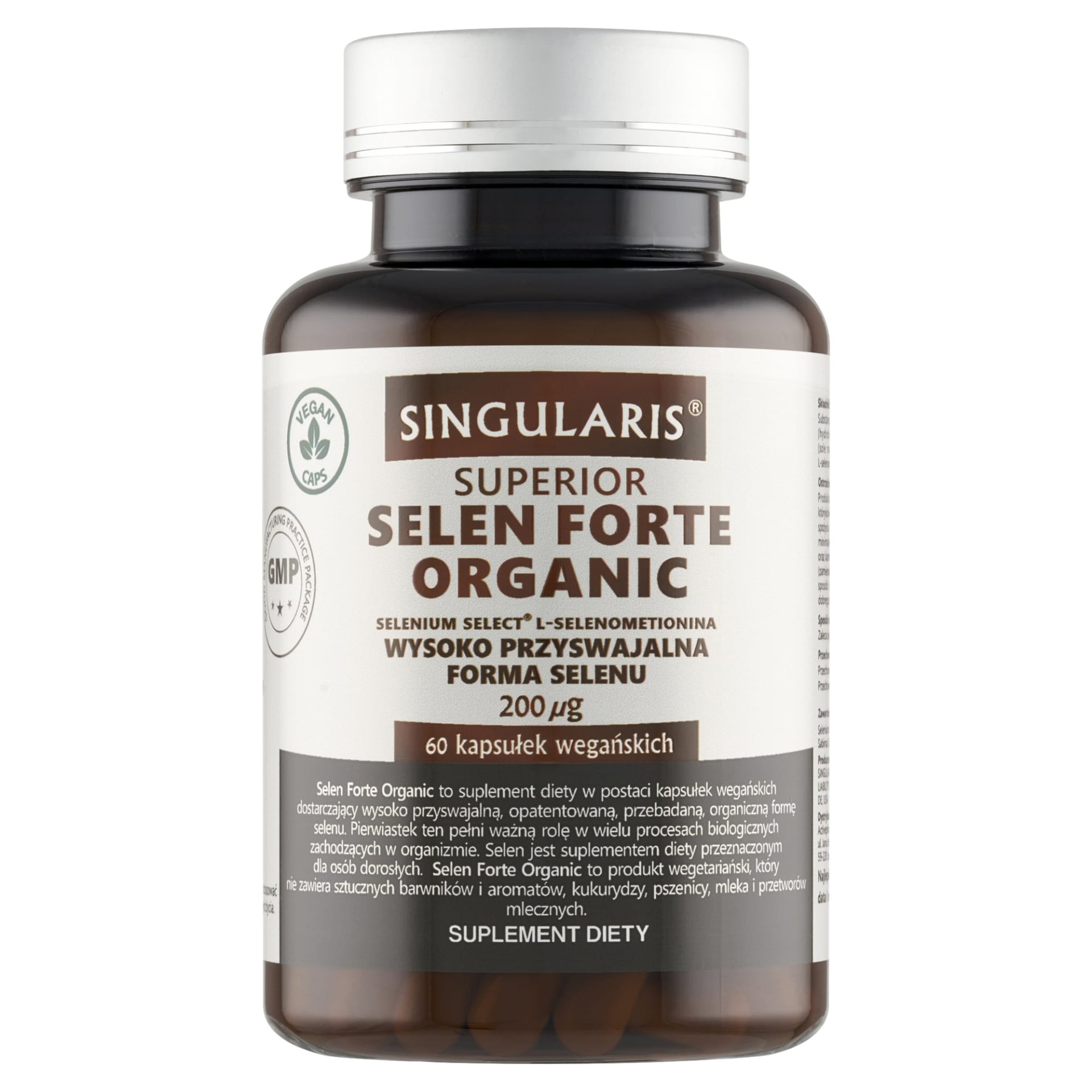 Singularis Selen Forte Organic 200 µg – 60 kaps.