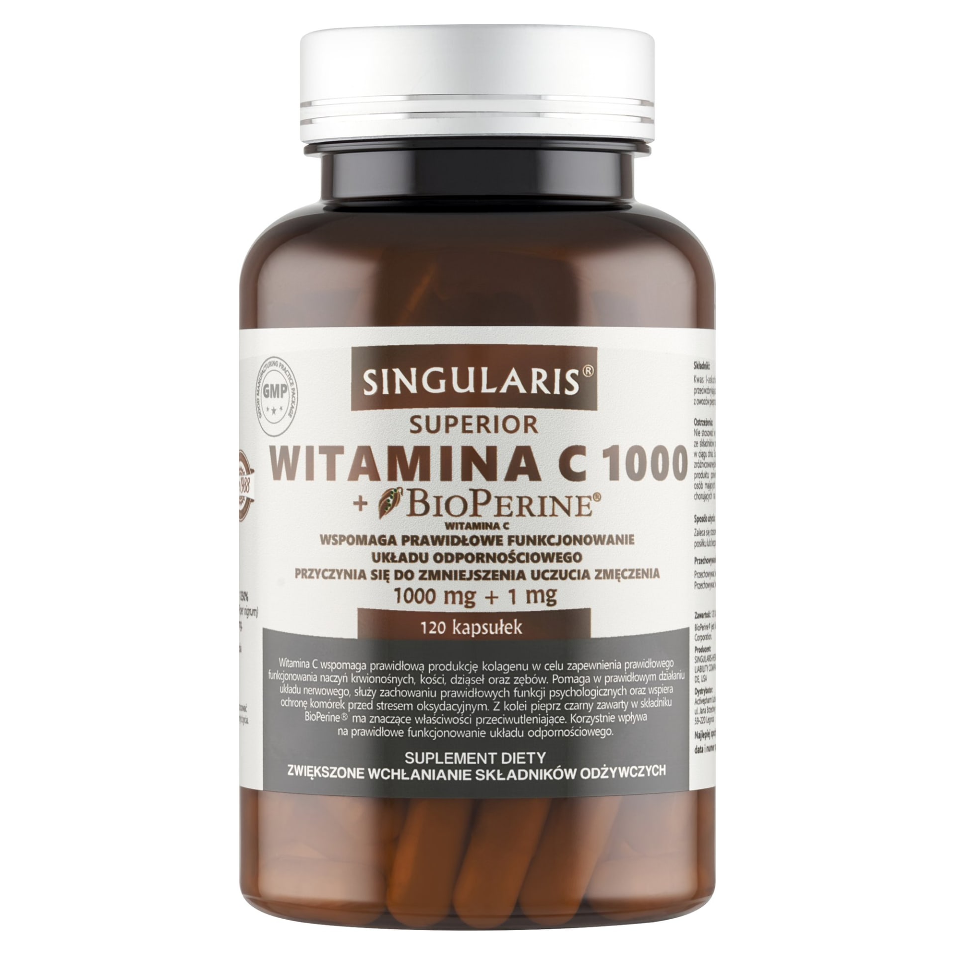 Singularis Witamina C 1000 + BioPerine® Superior 120 kaps.