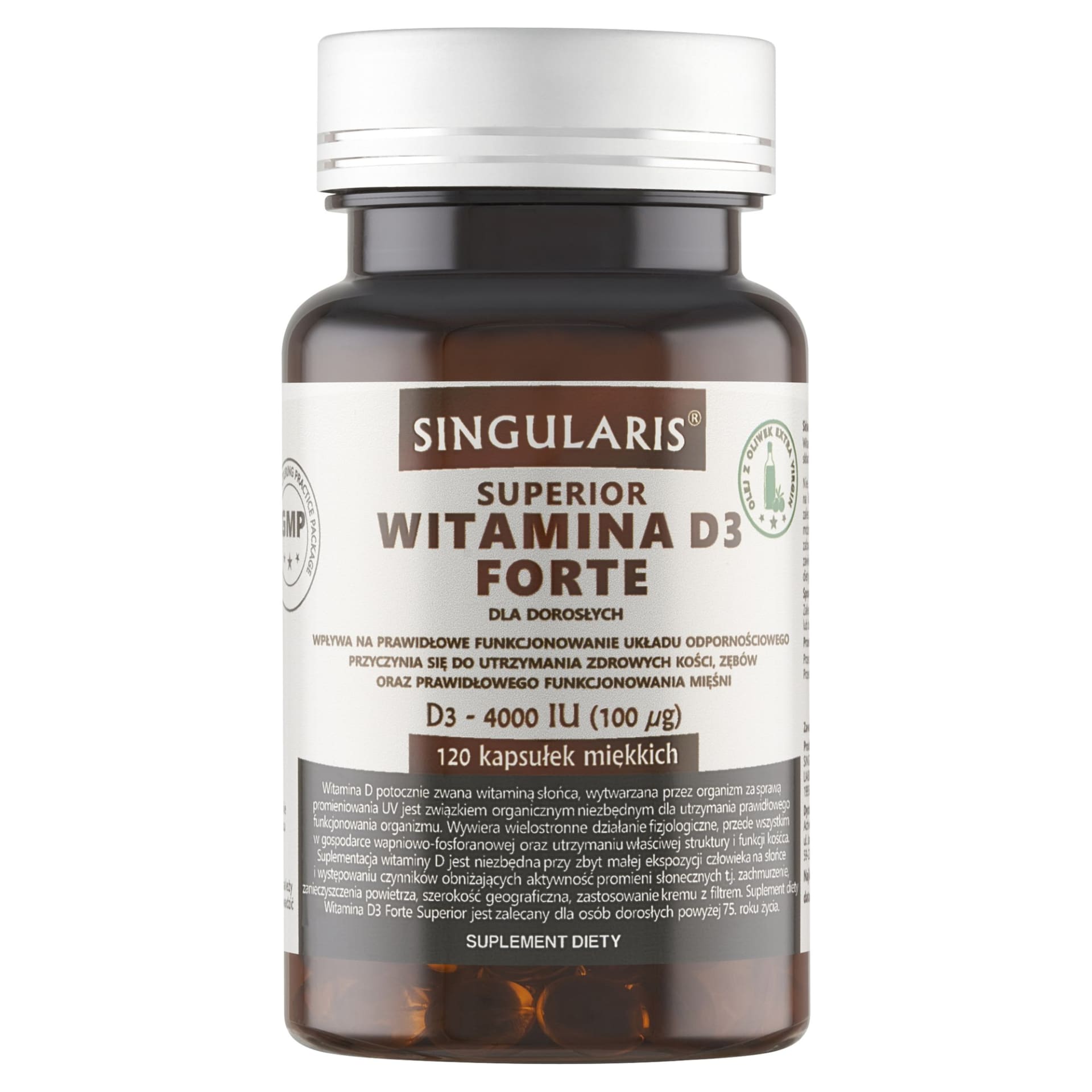Singularis Witamina D3 Forte 4000 IU – 120 kaps.
