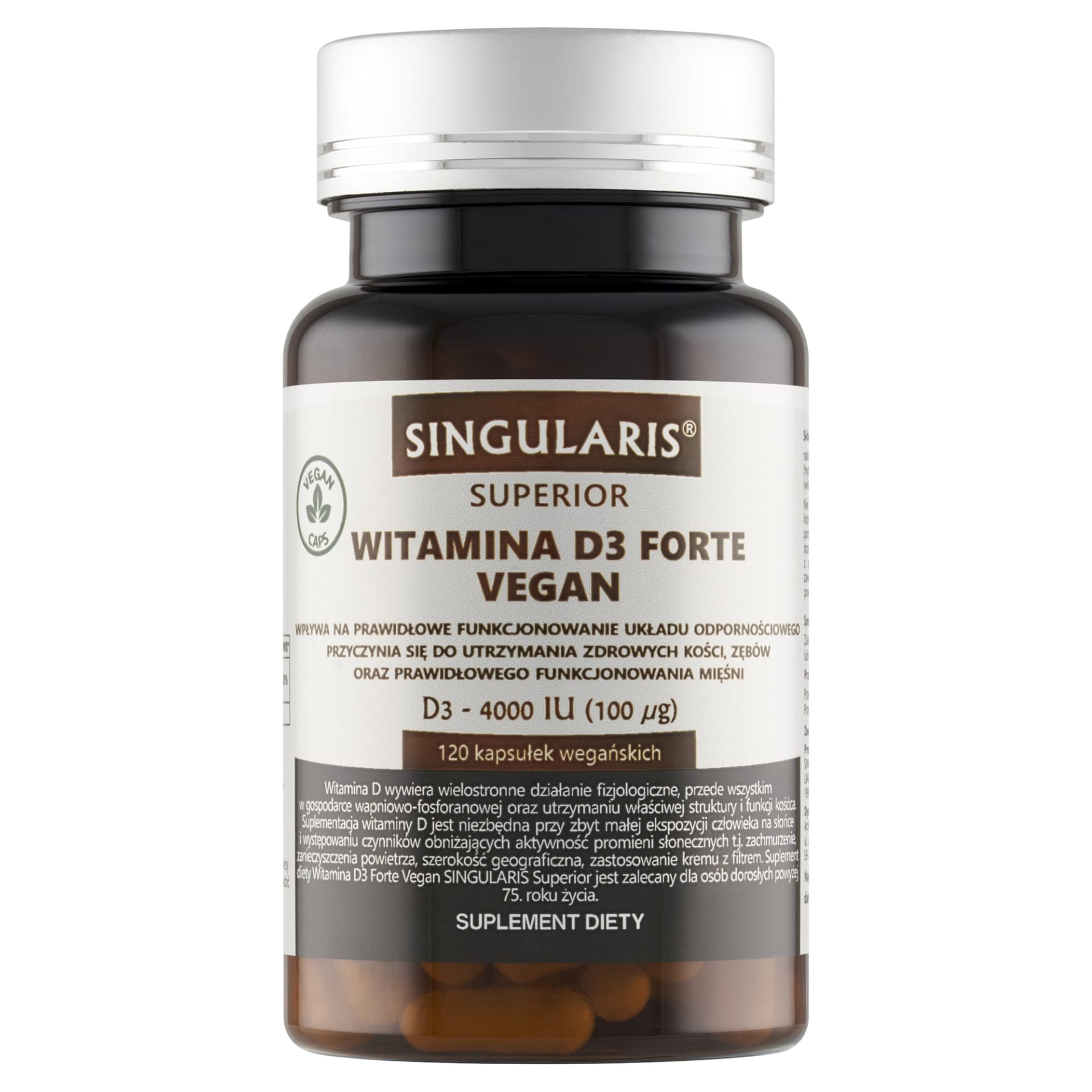Singularis Witamina D3 Forte Vegan 4000 IU – 120 kaps.