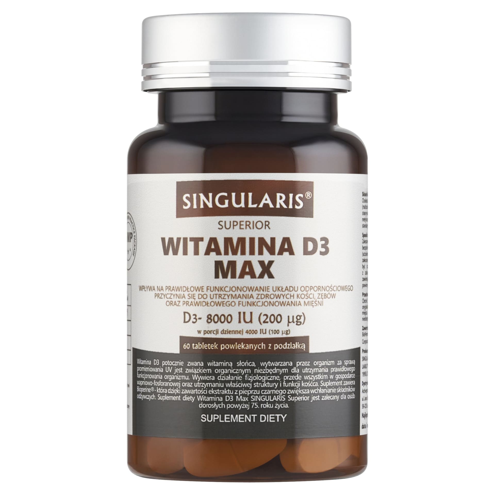 Singularis Witamina D3 MAX 8000 IU – 60 tabl.