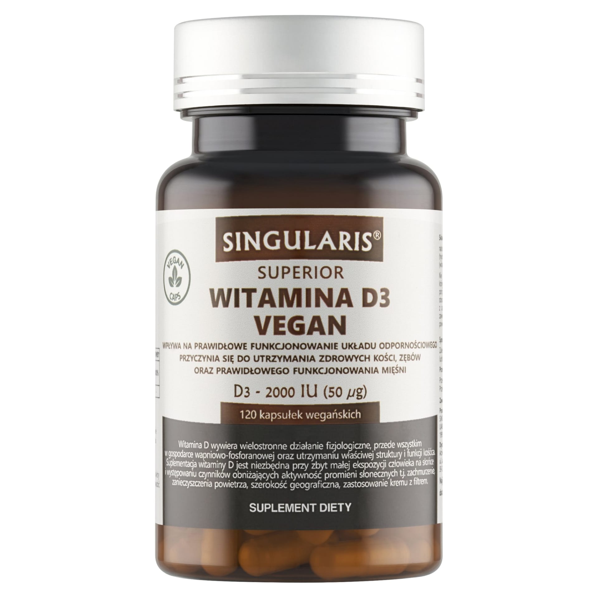 Singularis Witamina D3 Vegan 2000 IU – 120 kaps.