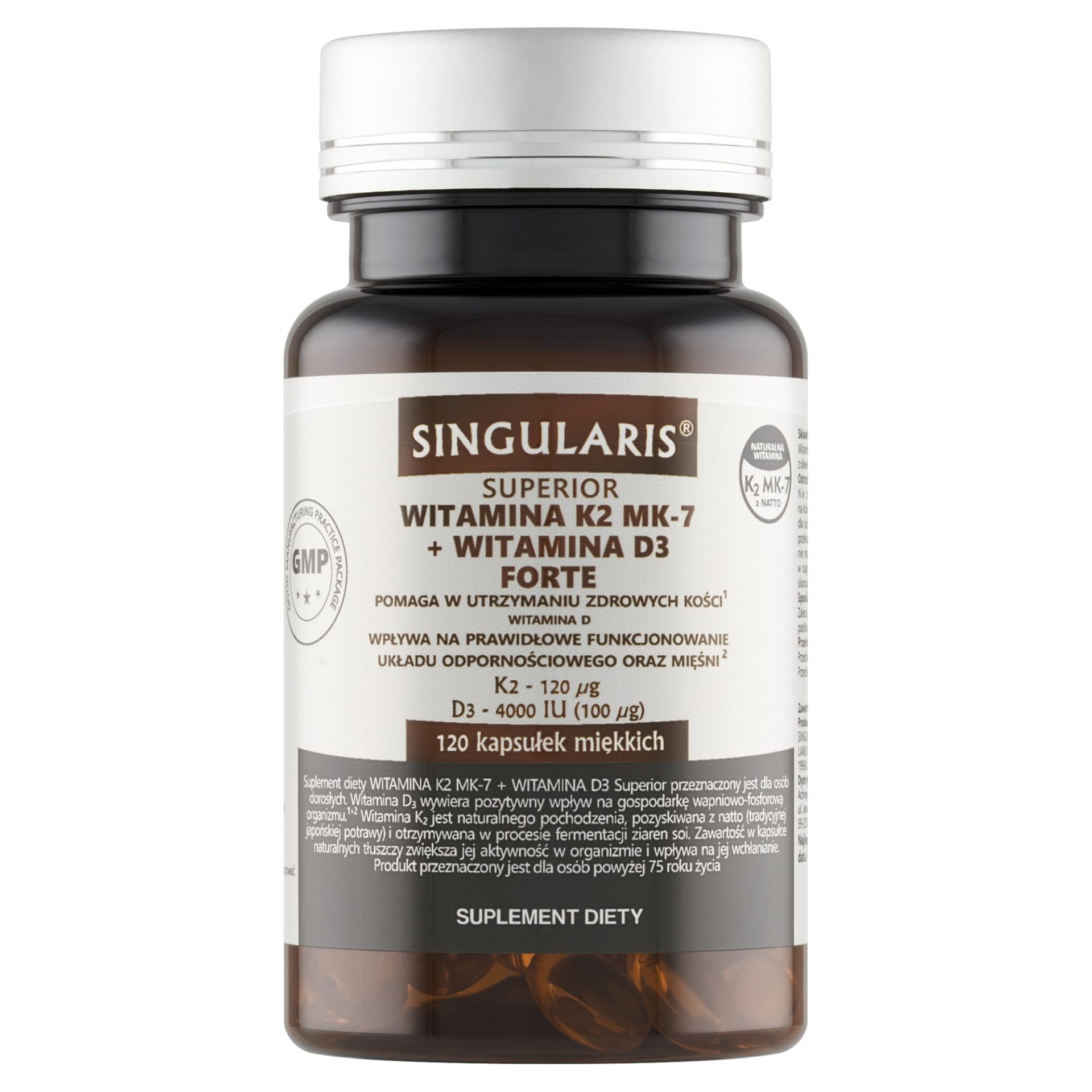 Singularis Witamina K2 MK-7 + D3 Forte – 120 kaps.
