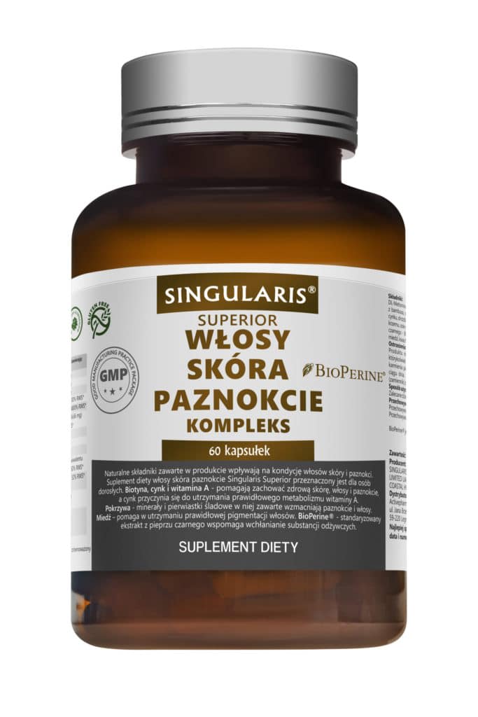 Singularis Włosy Skóra Paznokcie Kompleks – 120 kaps.