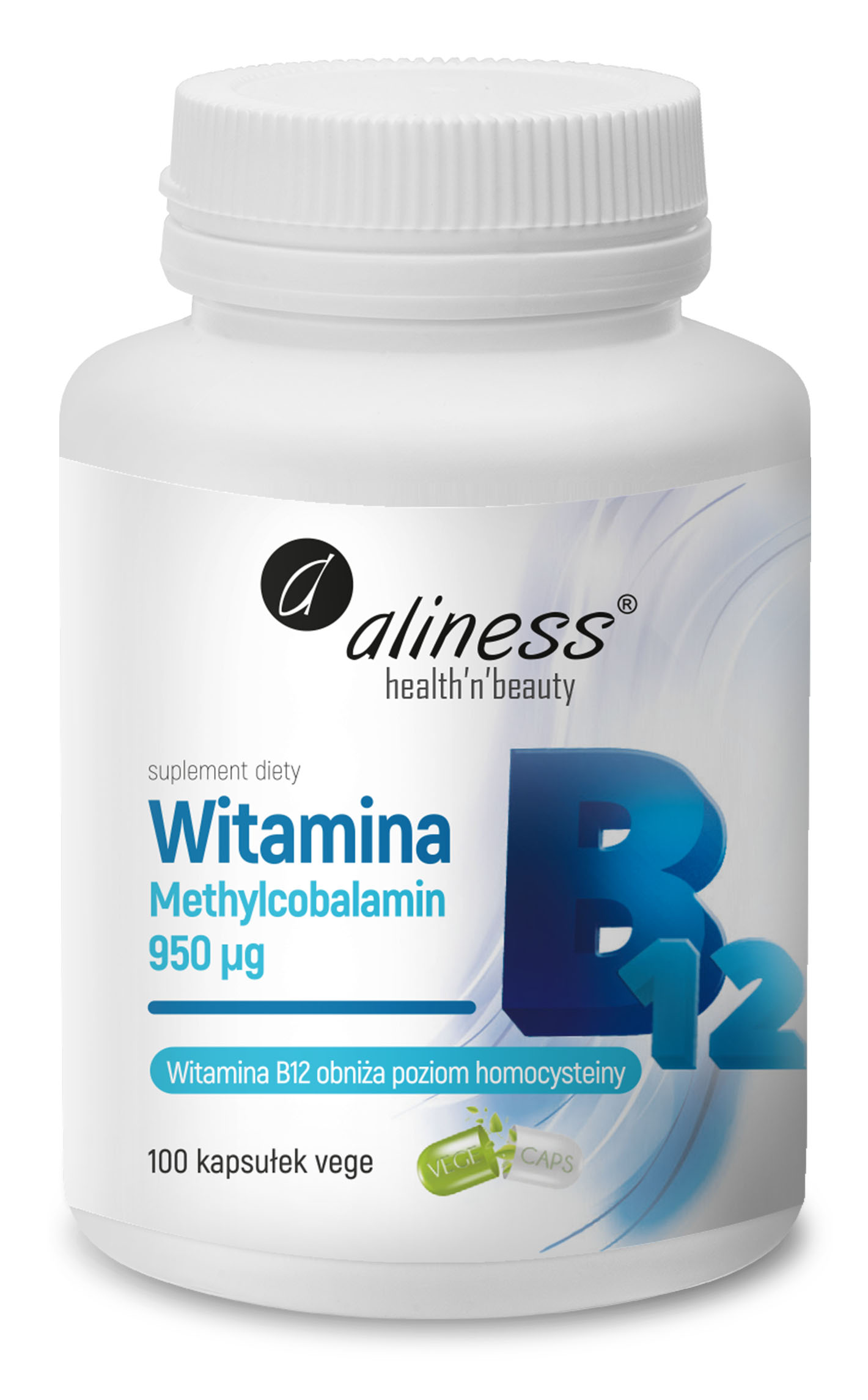 Aliness Witamina B12 Methylcobalamin 950 µg – 100 kaps.