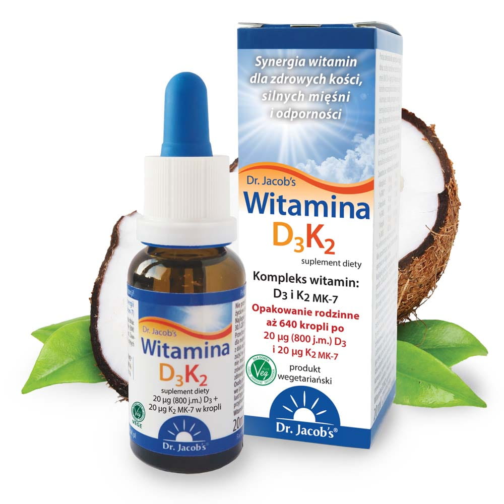 Dr. Jacob's Witamina D3K2 20 µg