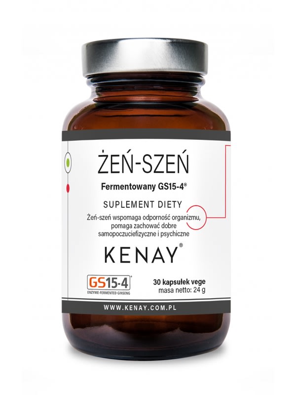 Kenay Żeń-szeń fermentowany GS15-4® – 30 kaps.