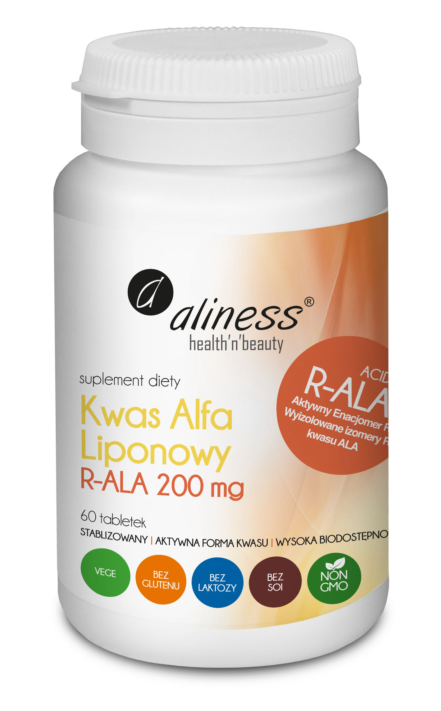 Kwas Alfa Liponowy R-ALA 200 mg x 60 tabl.