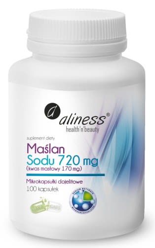 Maślan Sodu 720 mg (Kwas masłowy 170 mg) x 100 kaps.