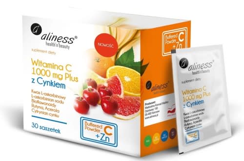 Witamina C 1000 mg z CYNKIEM PLUS bioflaw, rutyna, acer. x 30 saszetek