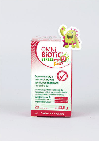 OMNi-BiOTiC® STRESS Repair 9 Kids – psychobiotyk dla dzieci z witaminą B2
