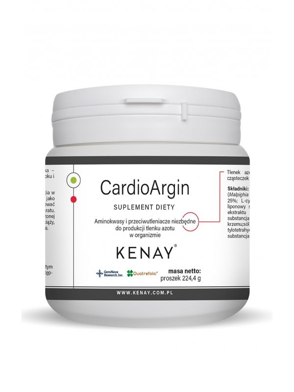 CARDIOARGIN (l-arginina, l-tauryna, acerola, kwas R-ALA, astaksantyna,kwas foliowy) – 224,4 g