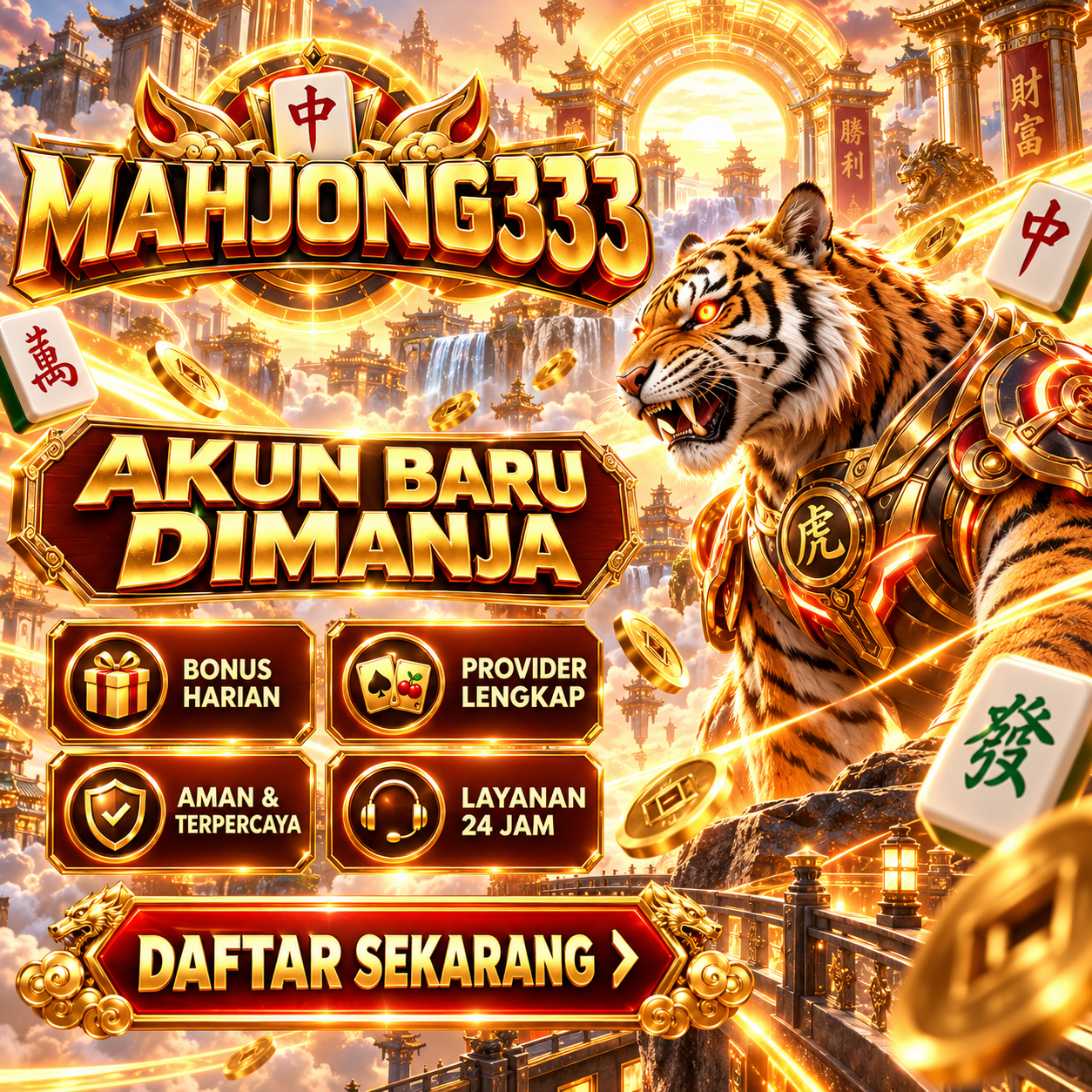 MAHJONG333: Situs Comfidence Bandar Toto & Slot Terpercaya Anti Rungkad