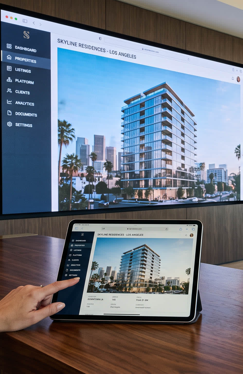 Plataforma de ventas digital inmobiliaria