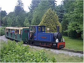 The miniature train at Bear Creek Park